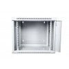 Digitus Szafa wisząca dwusekcyjna 19 12U 635/600/600mm, drzwi szklane, szara (RAL 7035), zmontowana